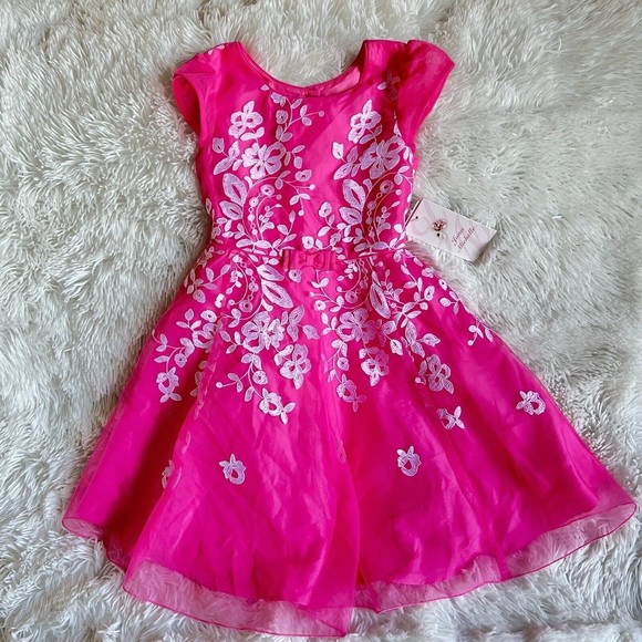 Robe Fille Jona Michelle Taille 6 - Rose - Occasion En Très Bon état